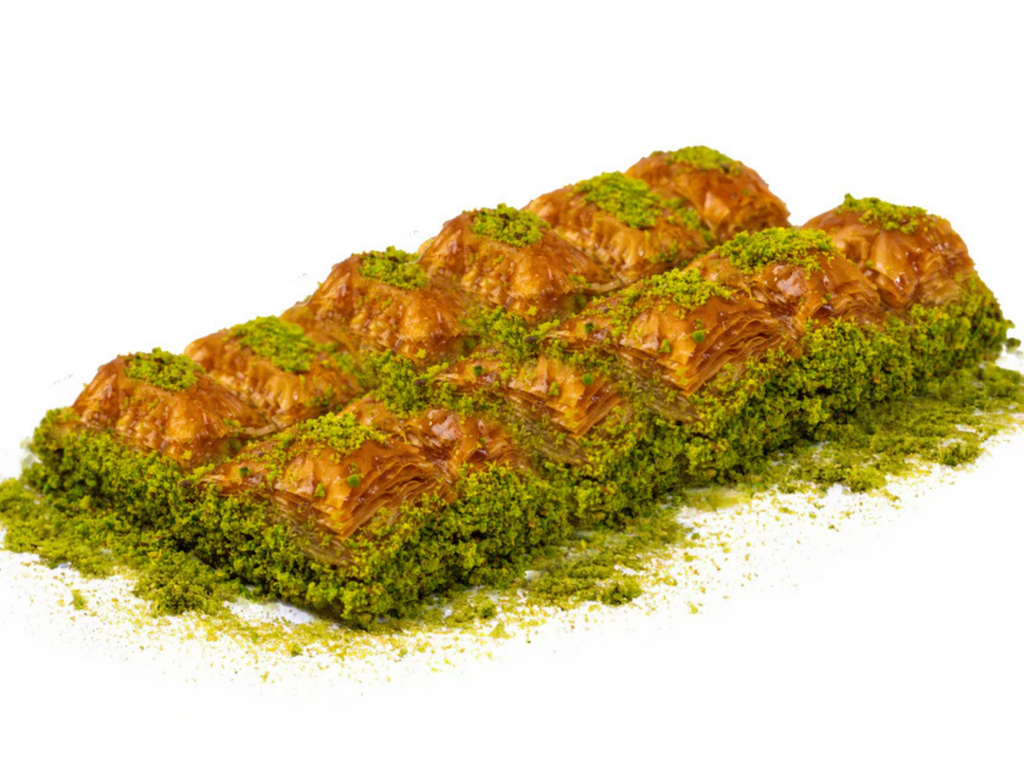 BANDEJA BAKLAVA PISTACHO de 24 unidades